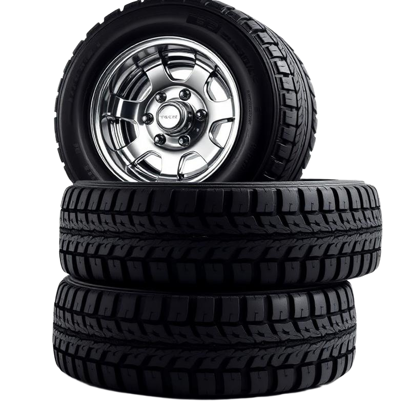 Stack of truck tires